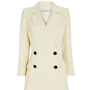 Self-Portrait Mini Tuxedo Dress